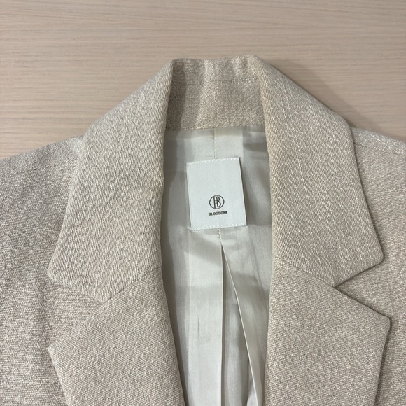 Beige structures women blazer size xs - Picture 2 of 6